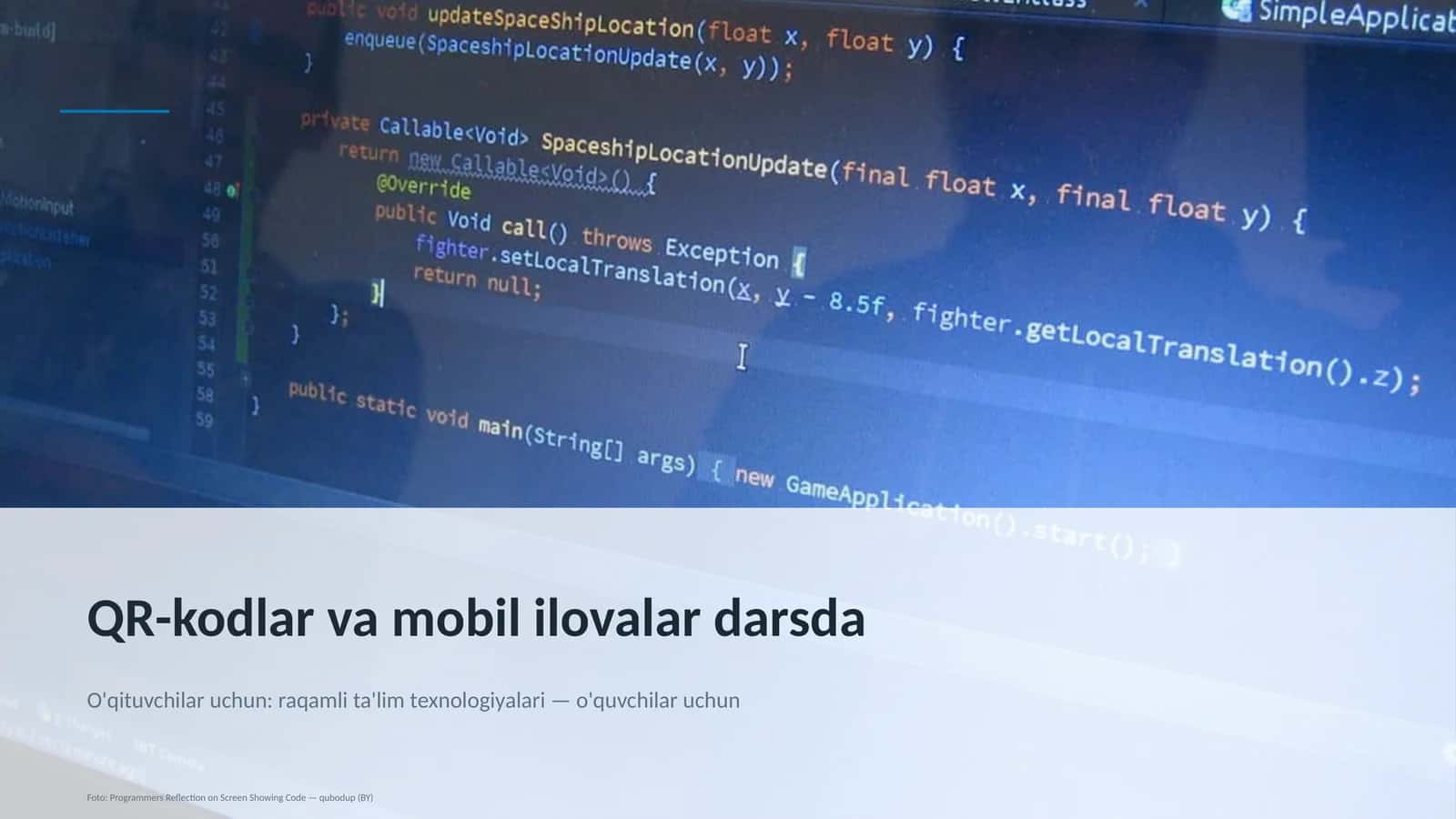 QR-kodlar va mobil ilovalar darsda 1