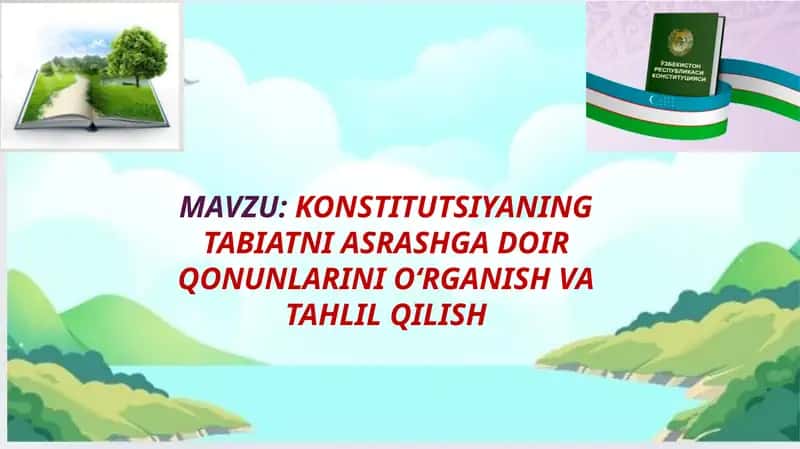 O‘zbekiston Respublikasi Konstitutsiyasi 1