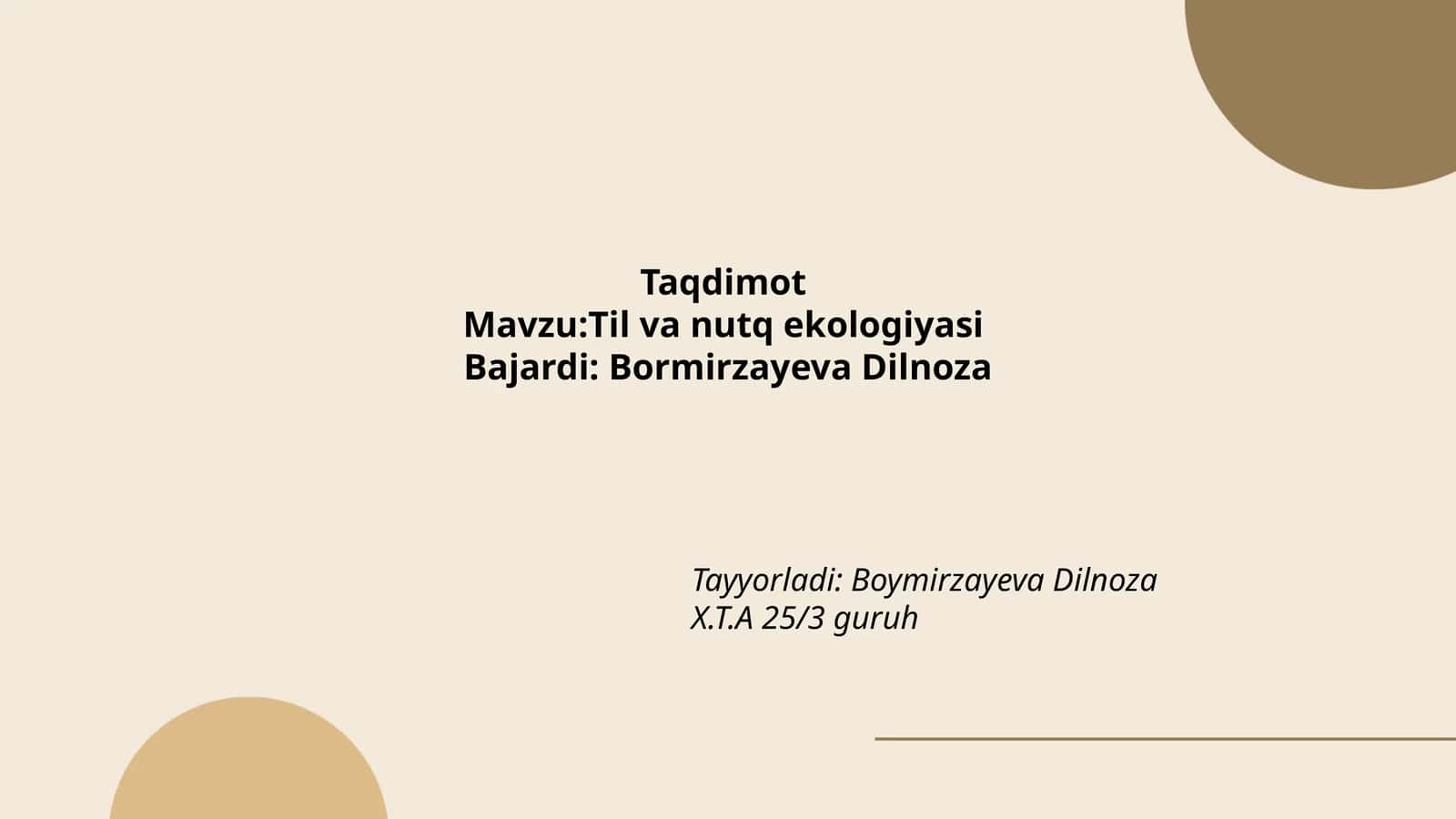 Til va nutq ekologiyasi 1