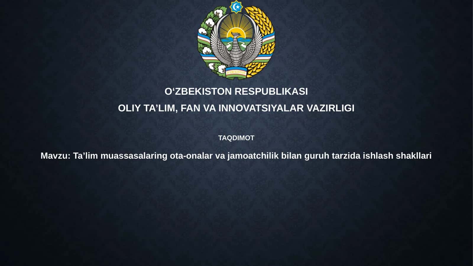 Taʼlim muassasalari 1