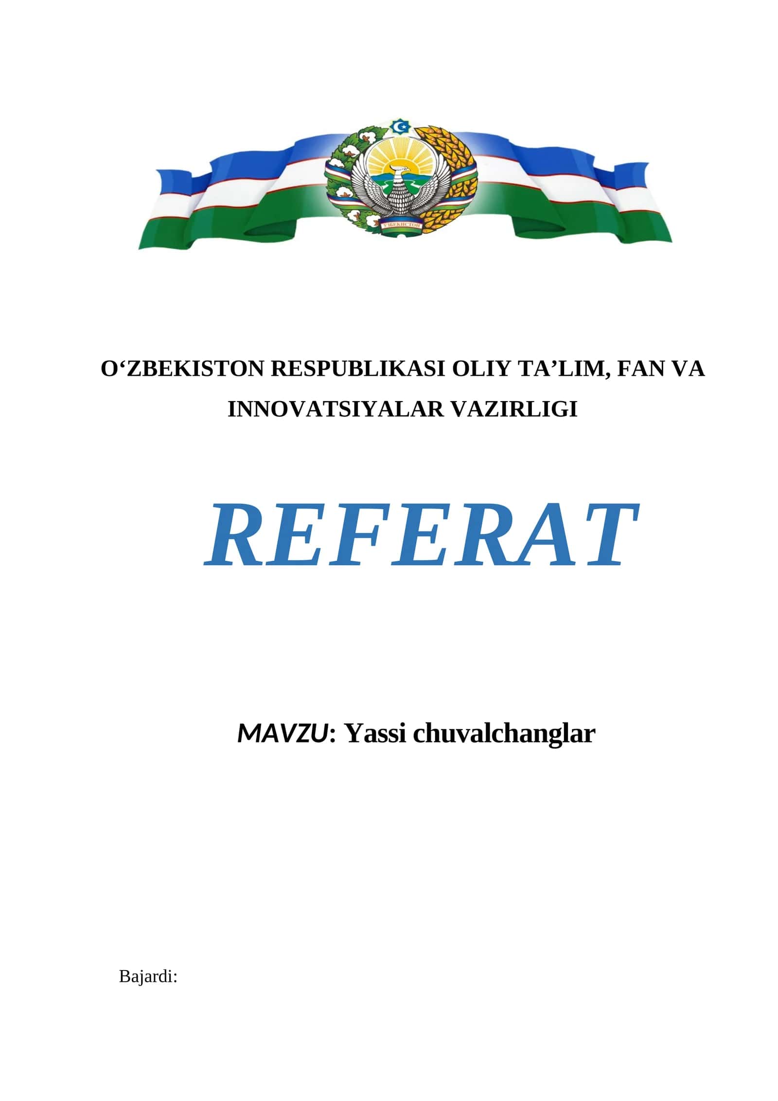 Yassi chuvalchanglar 1