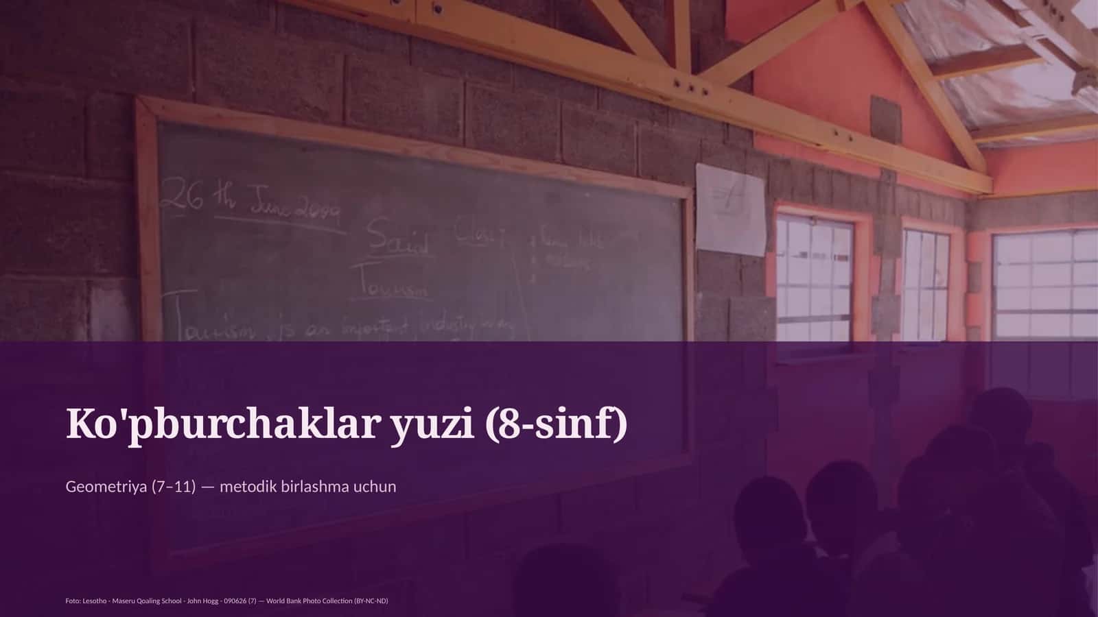 Ko'pburchaklar yuzi (8-sinf) 1