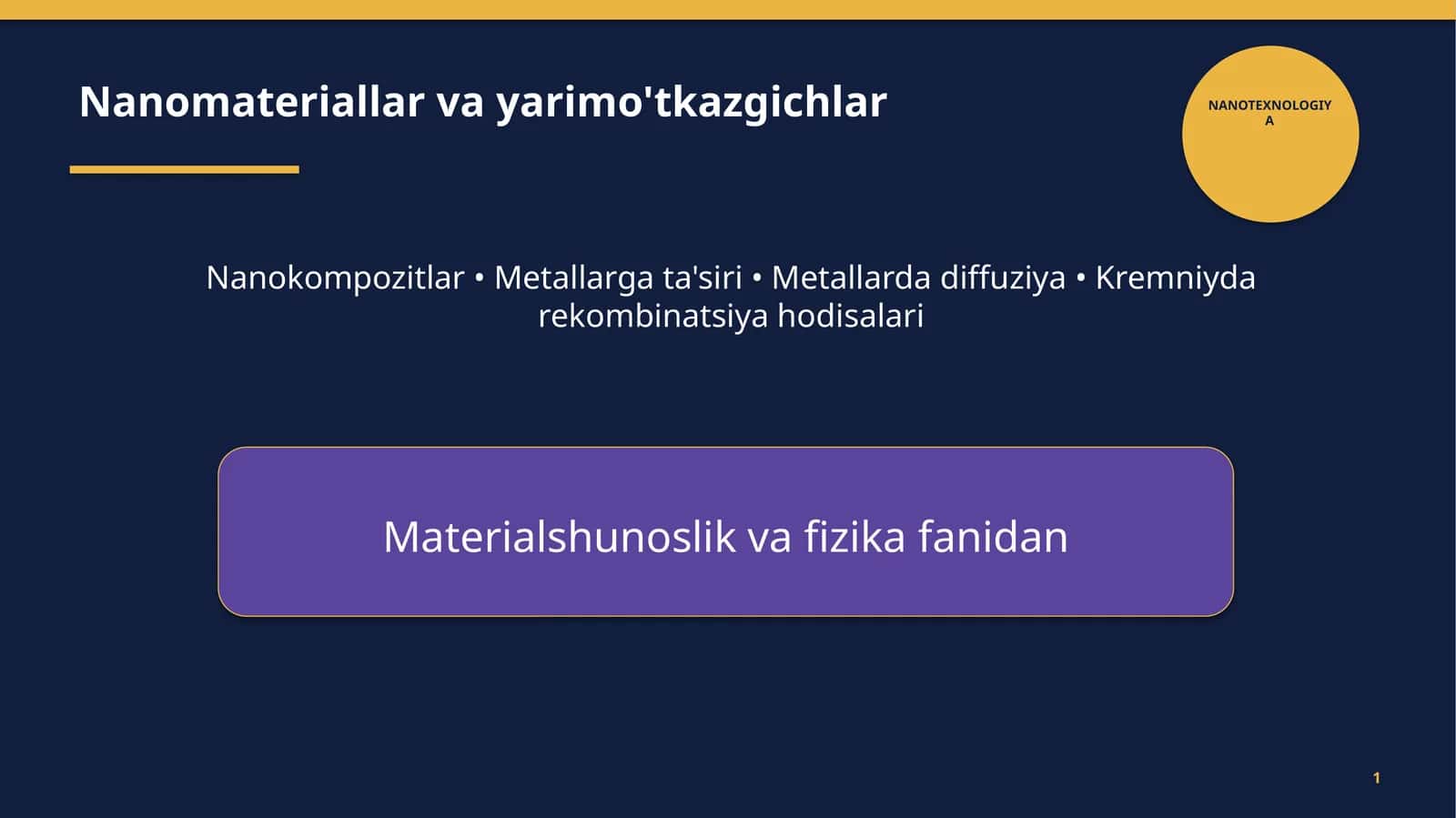 NANOTEXNOLOGIYA 1
