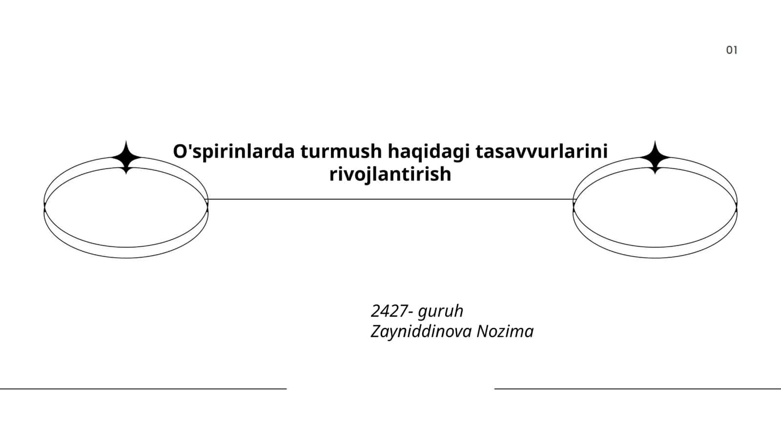 O'spirinlarda turmush haqidagi tasavvurlarini rivojlantirish 1