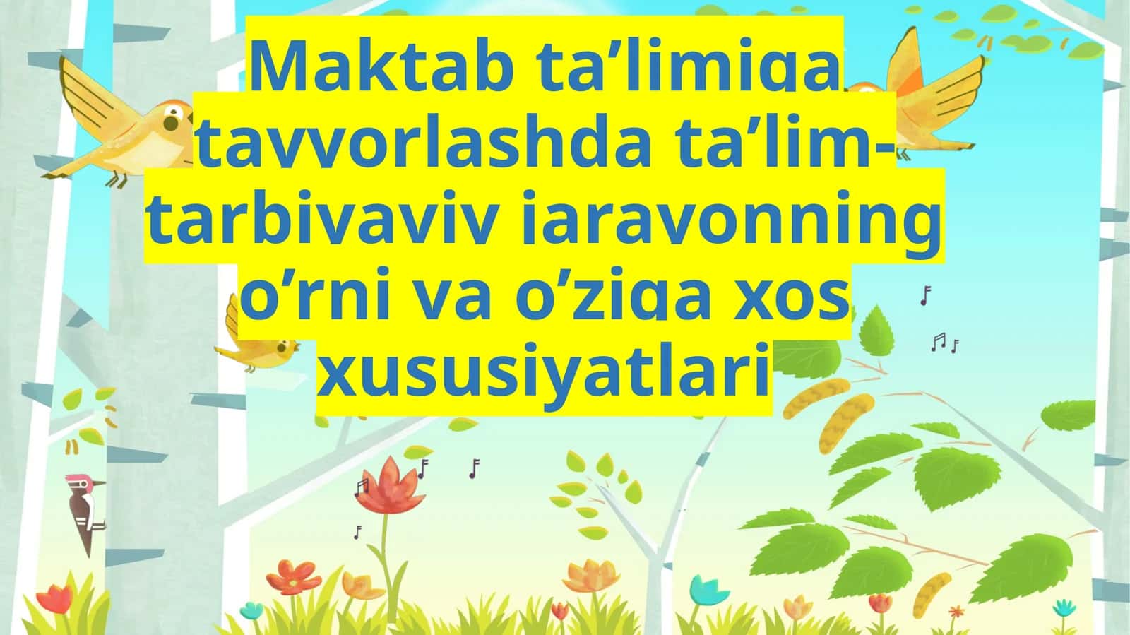 Maktabta'limigatayyorlashda ta'lim-tarbiyaviy jarayonning o'rnivao'zi gaxosxususiyatlari 1