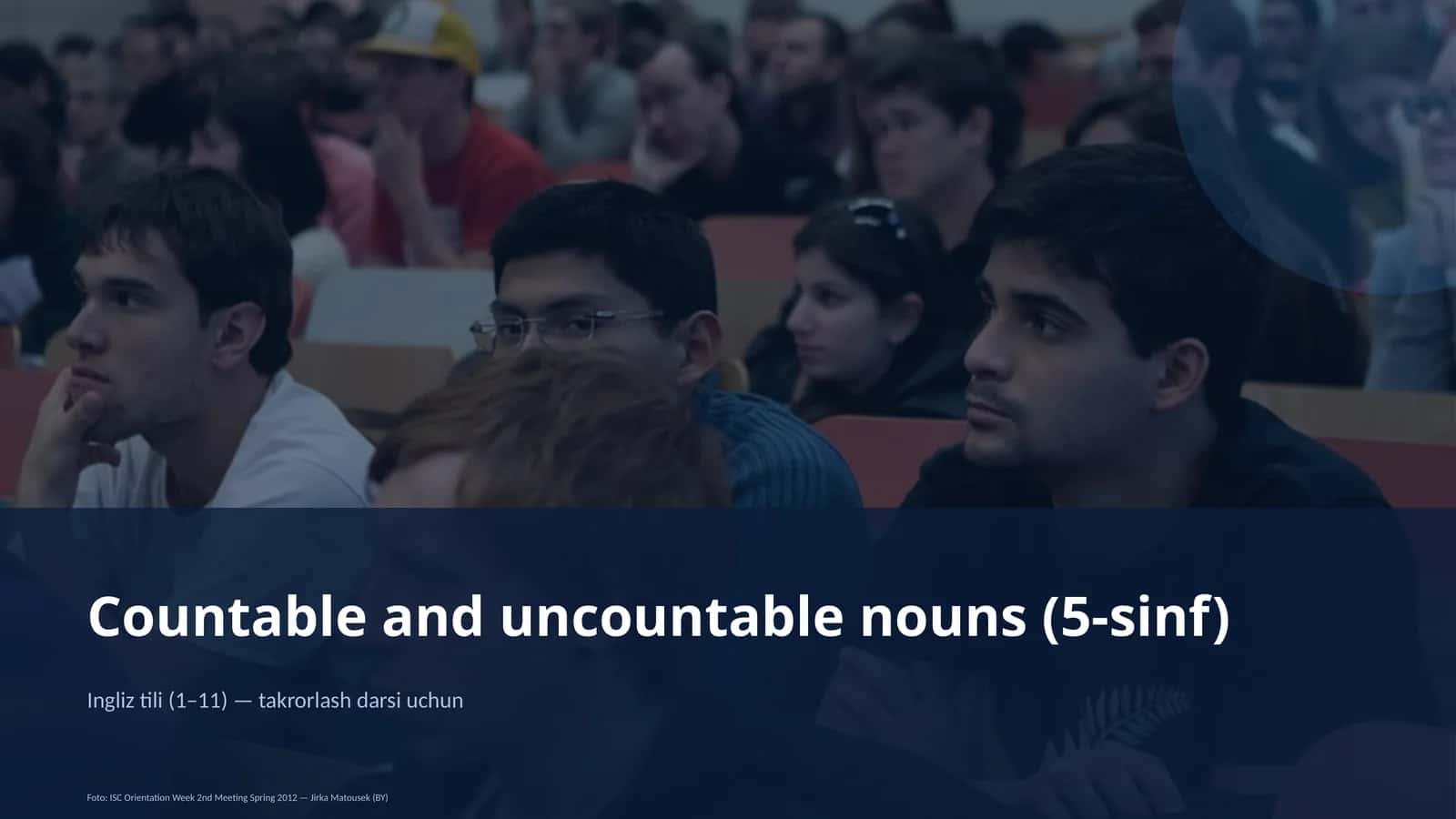 Countable and uncountable nouns (5-sinf) 1