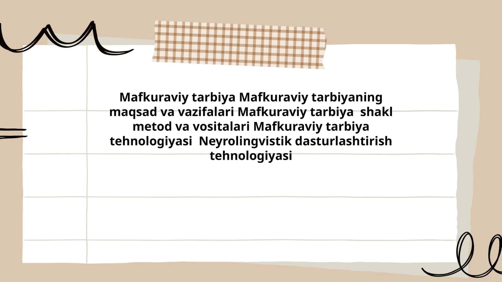 Mafkuraviy tarbiya 1