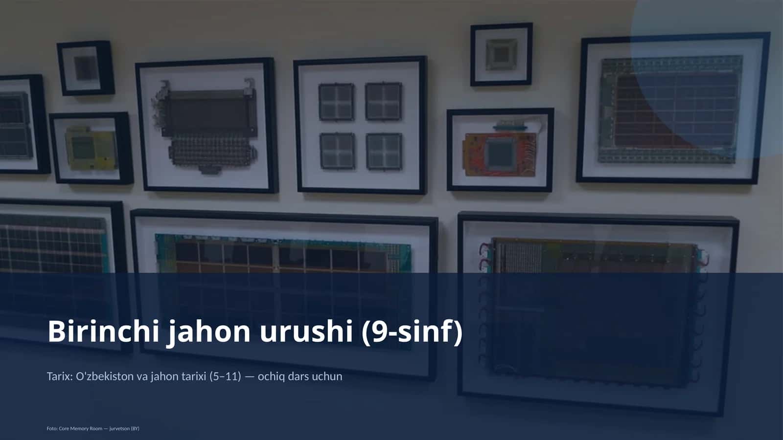 Birinchi jahon urushi (9-sinf) 1