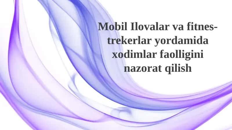 Mobil Ilovalar va fitnes-trekerlar 1