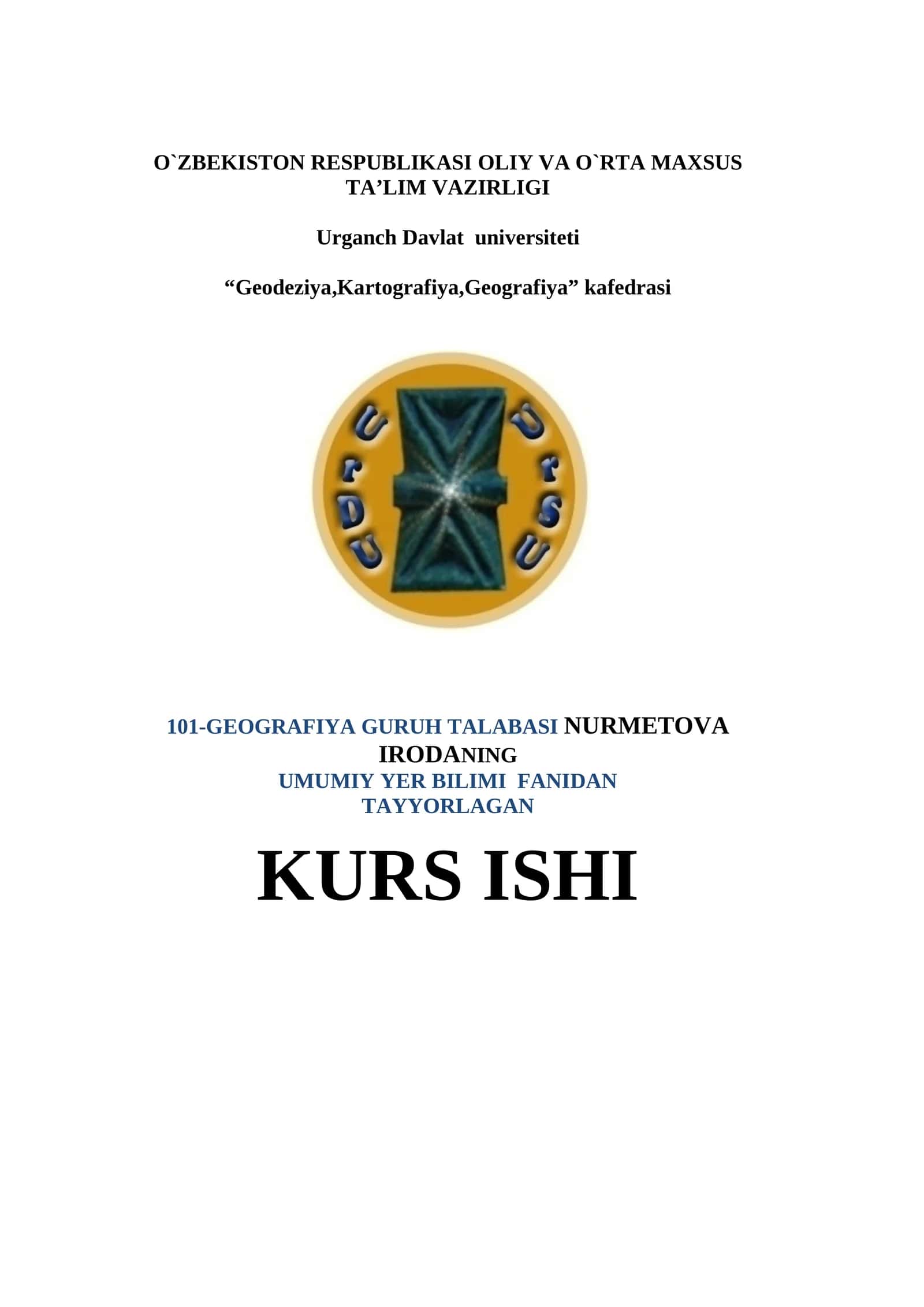 Yer Posti va uning tuzilishi 1