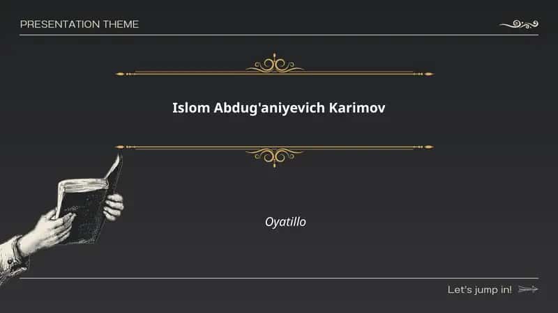 Islom Abdug'aniyevich Karimov va Oyatillo 1