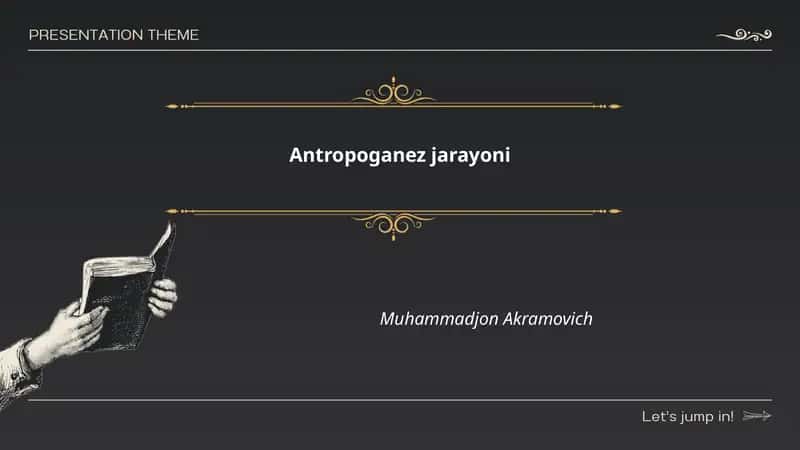 Antropoganez jarayoni 1