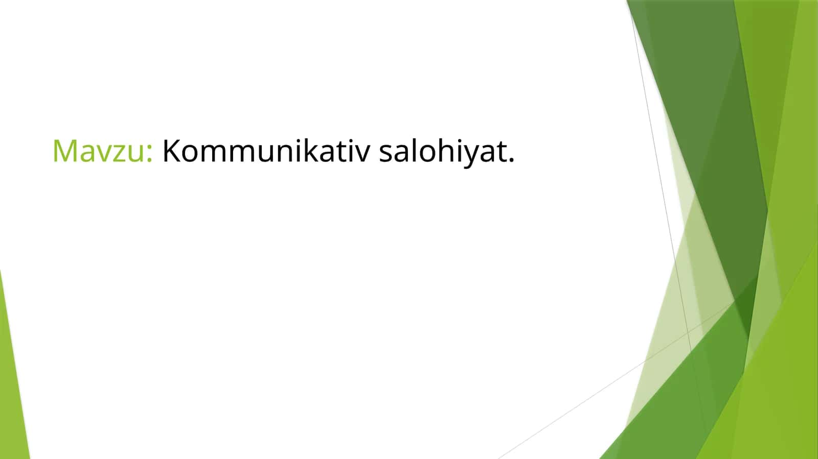 Kommunikativ salohiyat 1