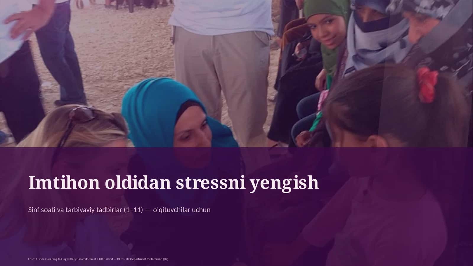 Sinf soati va tarbiyaviy tadbirlar (1–11) — o'qituvchilar uchun 1