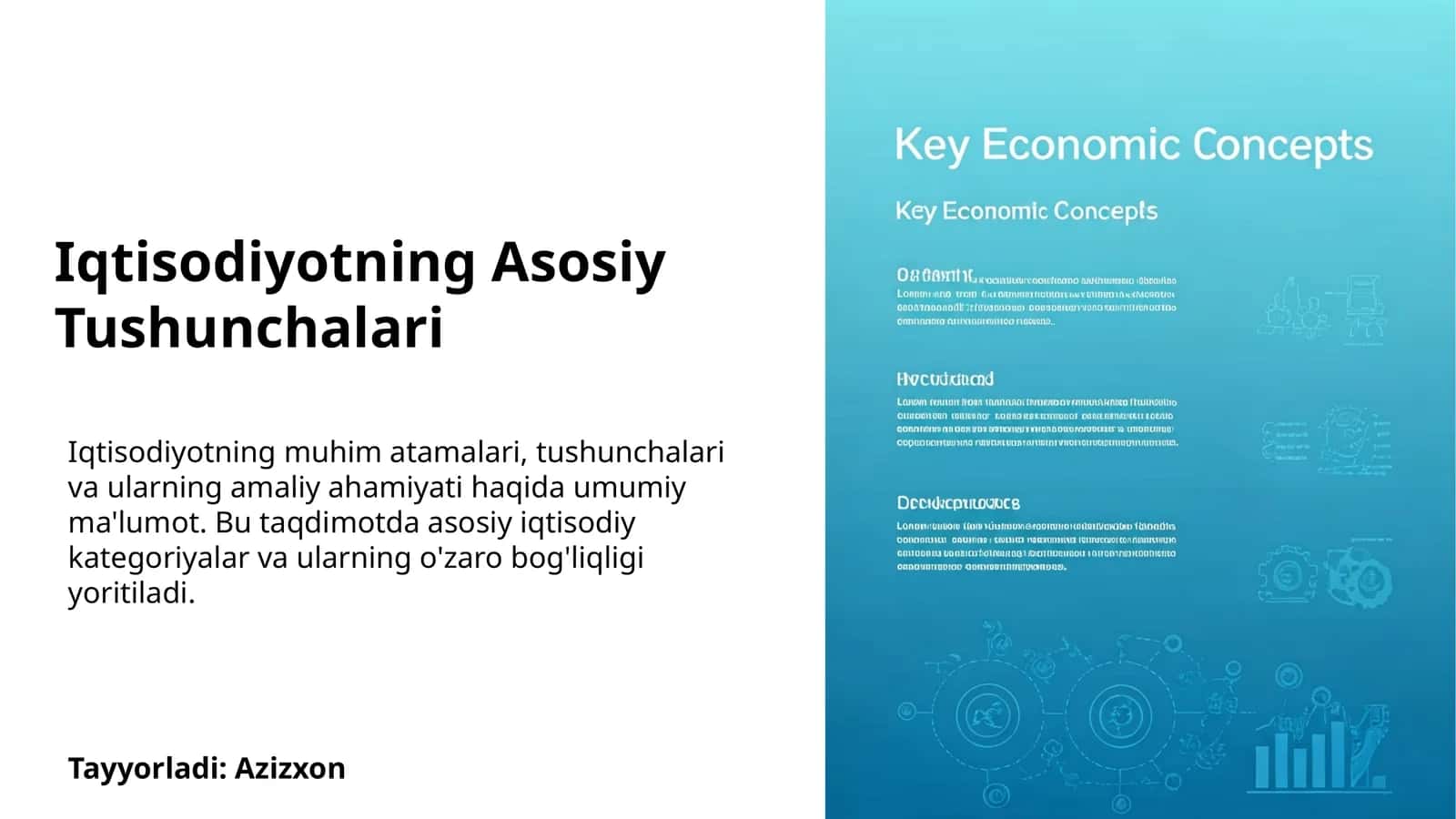 Iqtisodiyotning Asosiy Tushunchalari 1