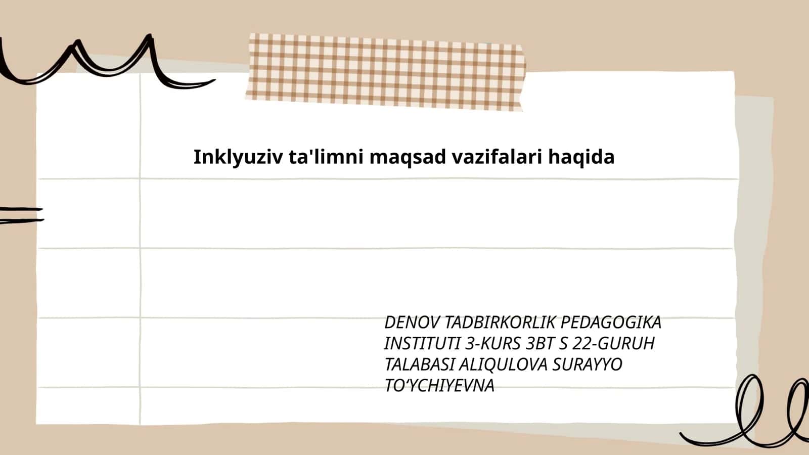 Inklyuziv ta'limni maqsad vazifalari haqida 1