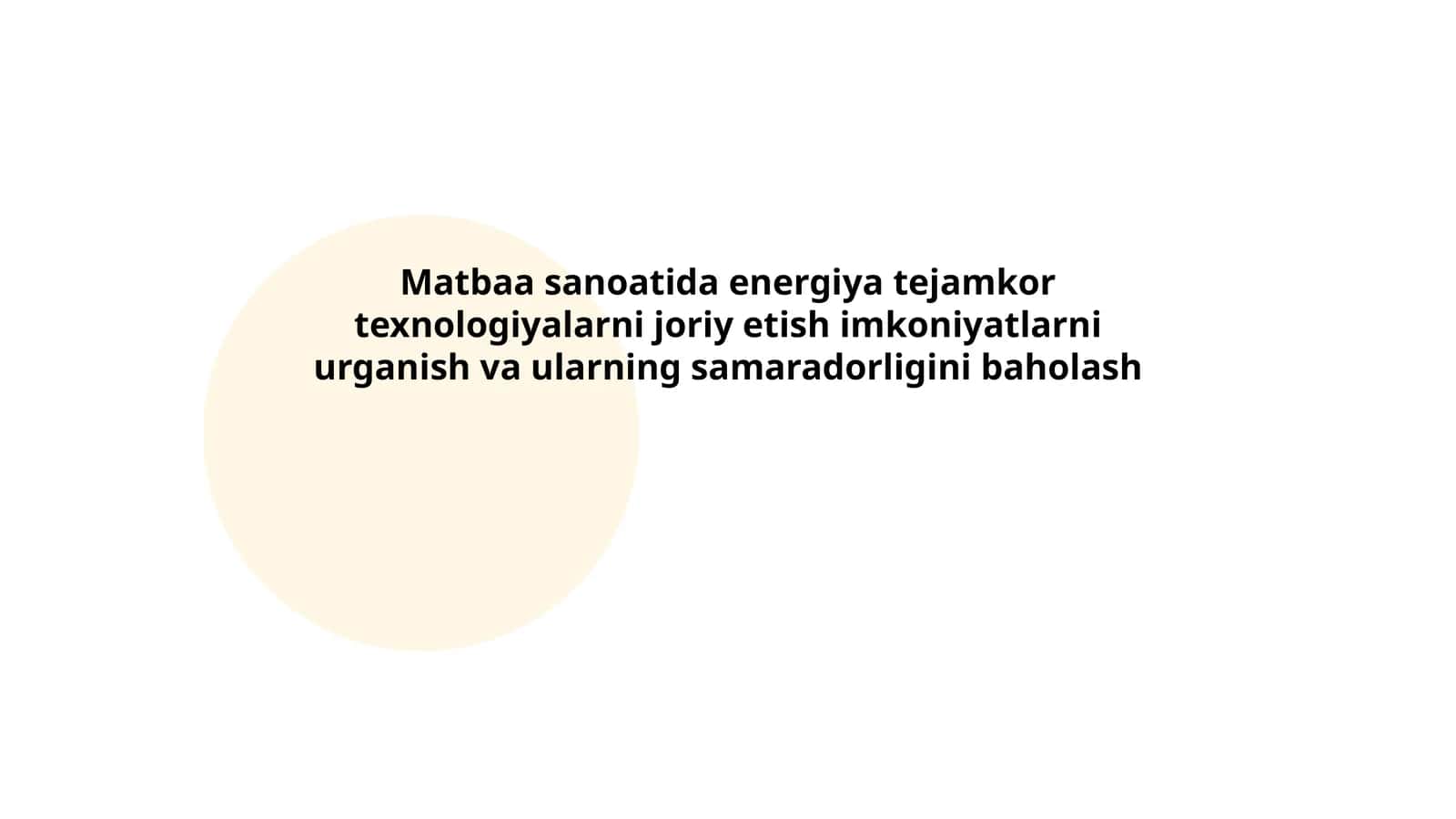 Matbaa sanoatida energiya tejamkor texnologiyalarni joriy etish imkoniyatlarni urganish va ularning samaradorligini baholash 1