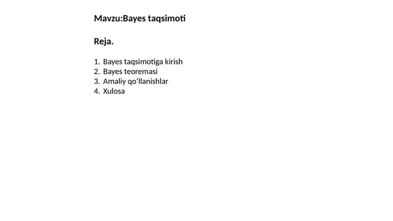 Bayes taqsimoti 1