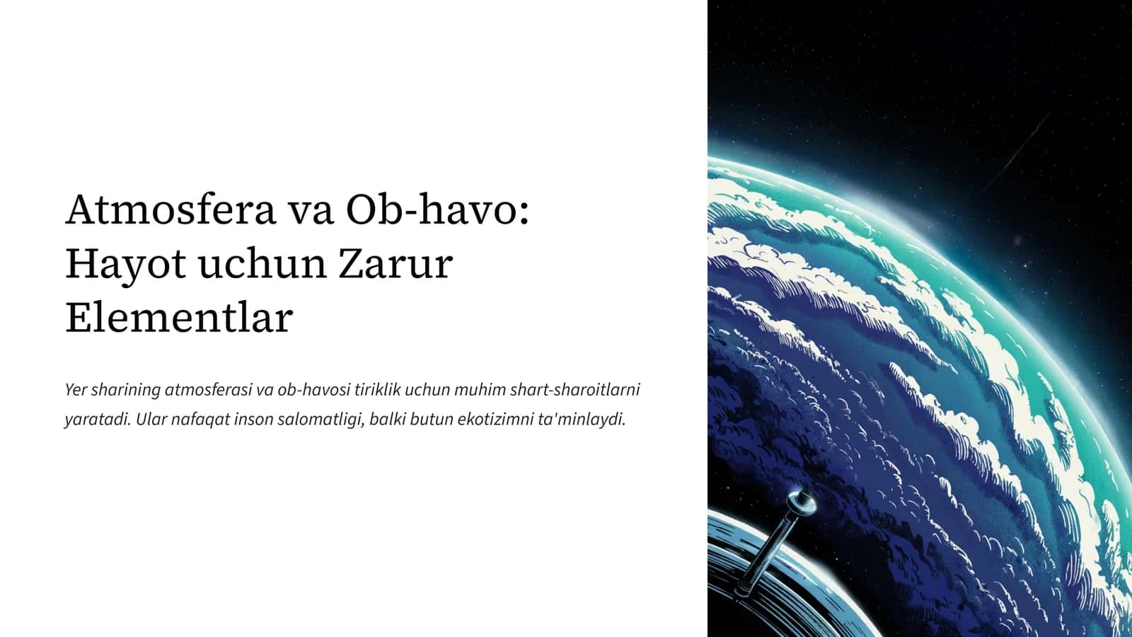 Atmosfera va Ob-havo: Hayot uchun Zarur Elementlar 1