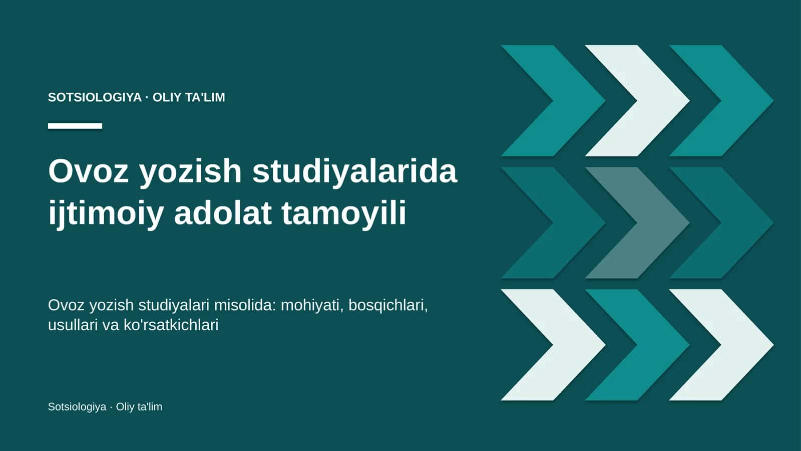 ovoz yozish studiyalarida ijtimoiy adolat tamoyili 8053 1