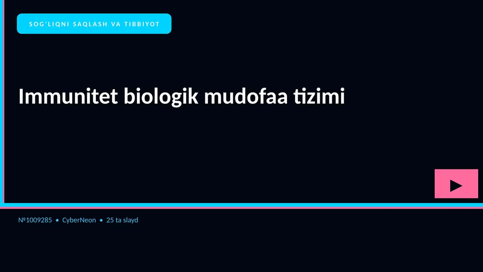 Immunitet biologik mudofaa tizimi 1