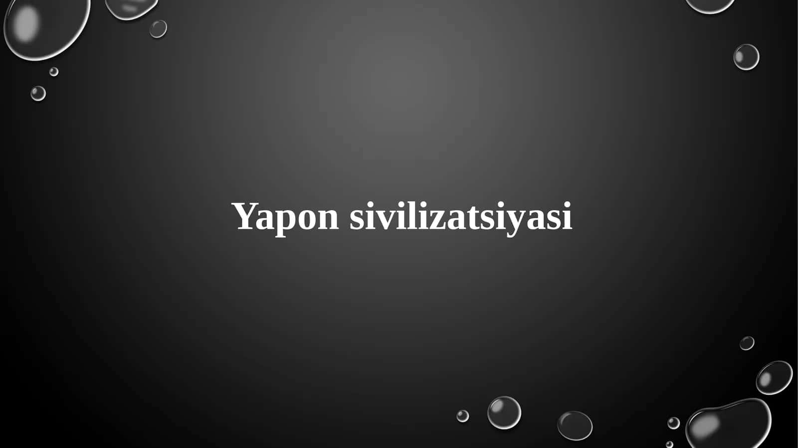 Yaponsivilizatsiyasi 1