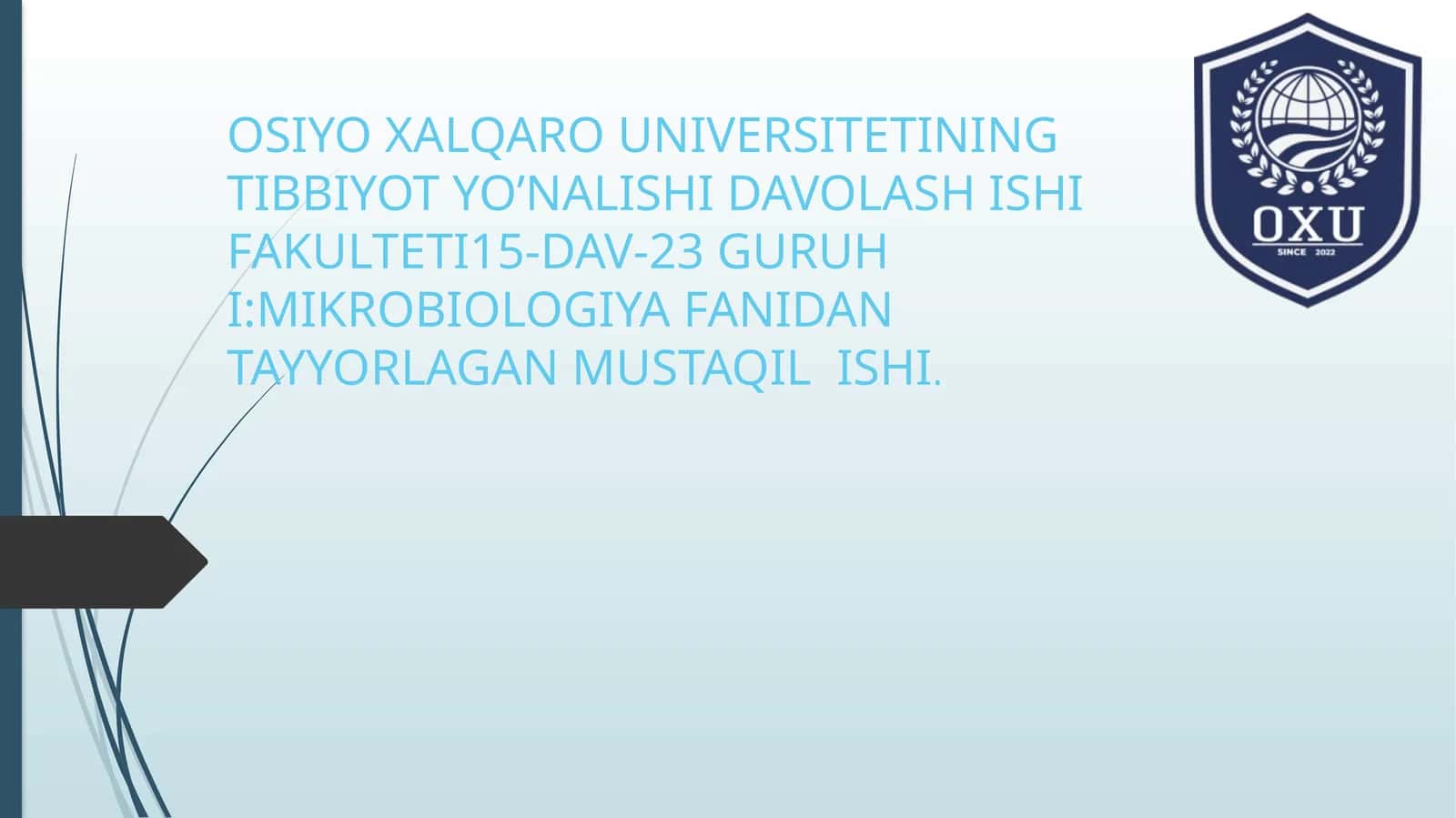 MAVZU:Borreliozlar morfoligiyasi,strukturasi,tarqanligi keltirib chiqaruvchi kasalliklari labaratoriya diagnostika haqida to'liq ma'lumot 1