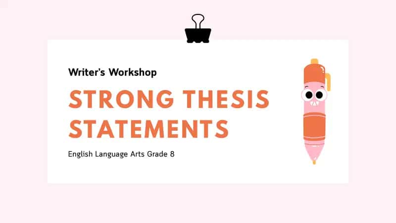 STRONG THESIS STATEMENTS 1