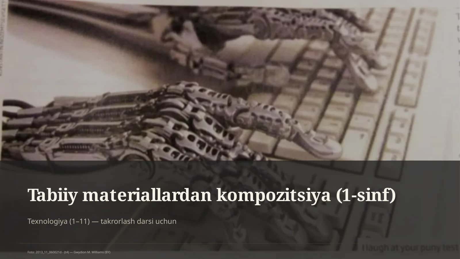 Tabiiy materiallardan kompozitsiya (1-sinf) 1