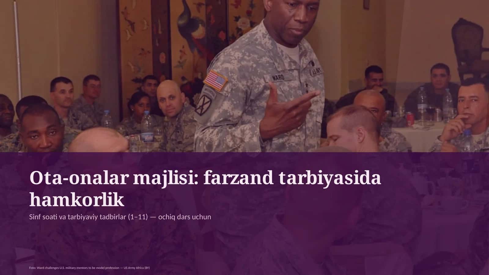Sinf soati va tarbiyaviy tadbirlar 1
