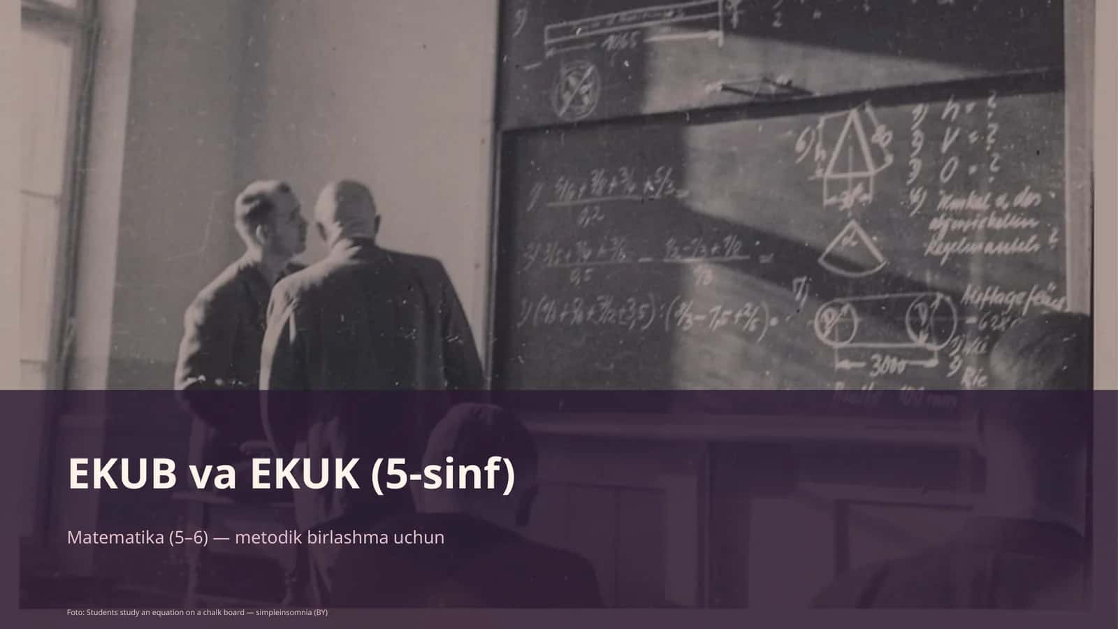 EKUB va EKUK (5-sinf) 1