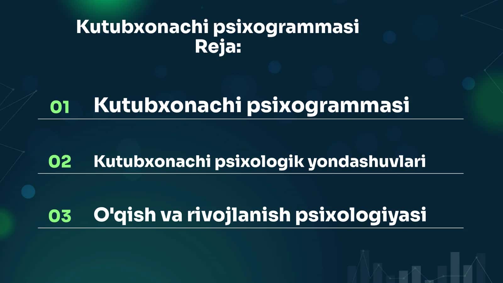 Kutubxonachi psixogrammasi 1