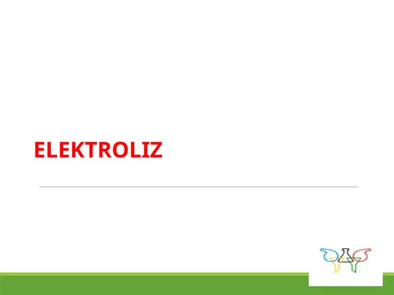 Elektroliz 1
