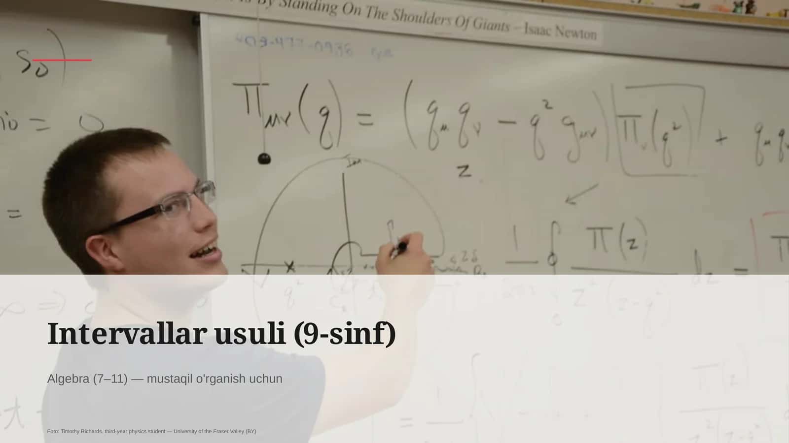 Intervallar usuli (9-sinf) 1
