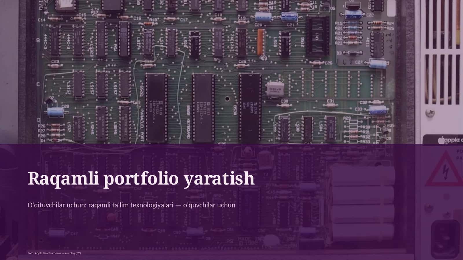 Raqamli portfolio yaratish 1