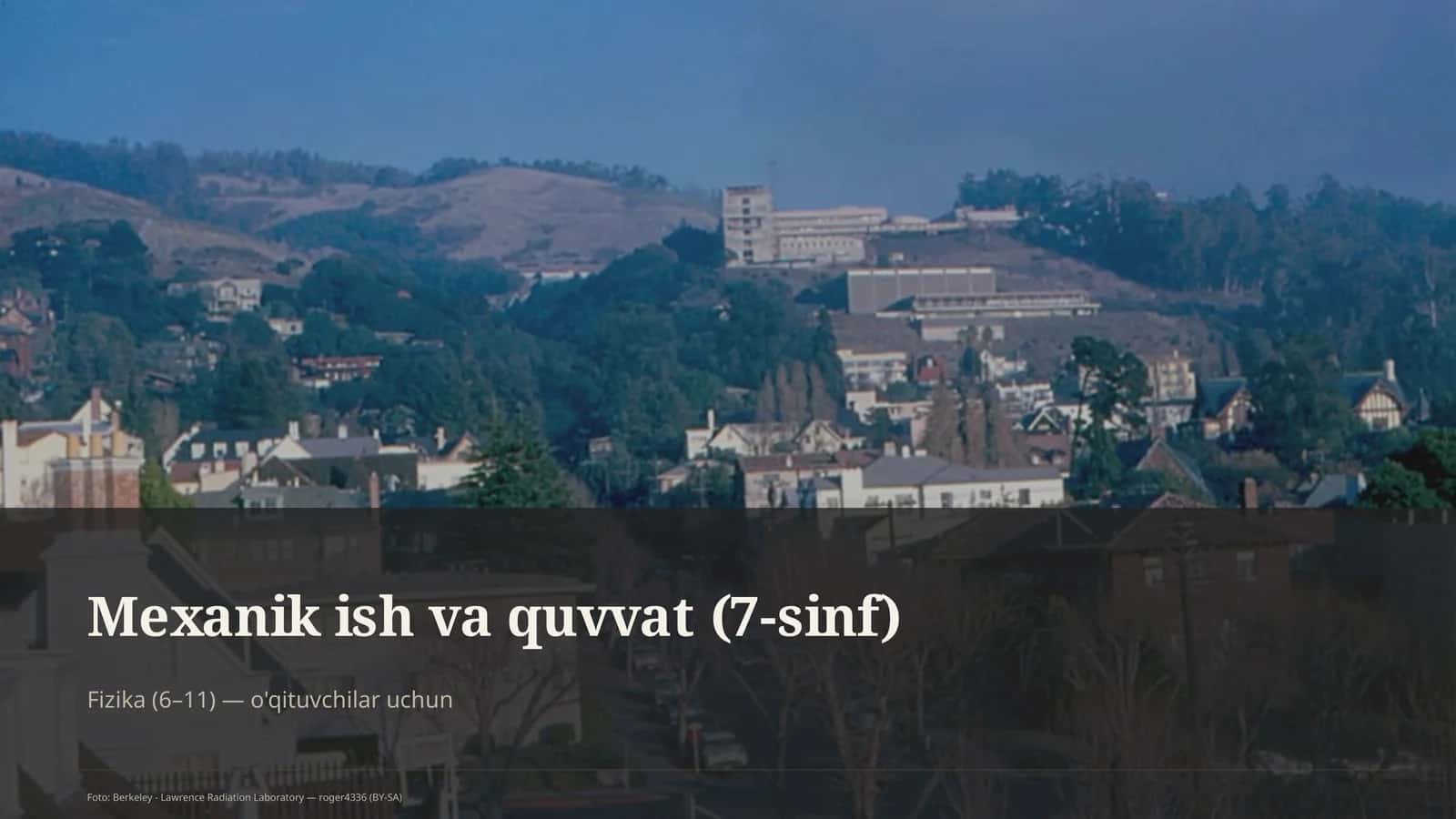 Mexanik ish va quvvat (7-sinf) 1