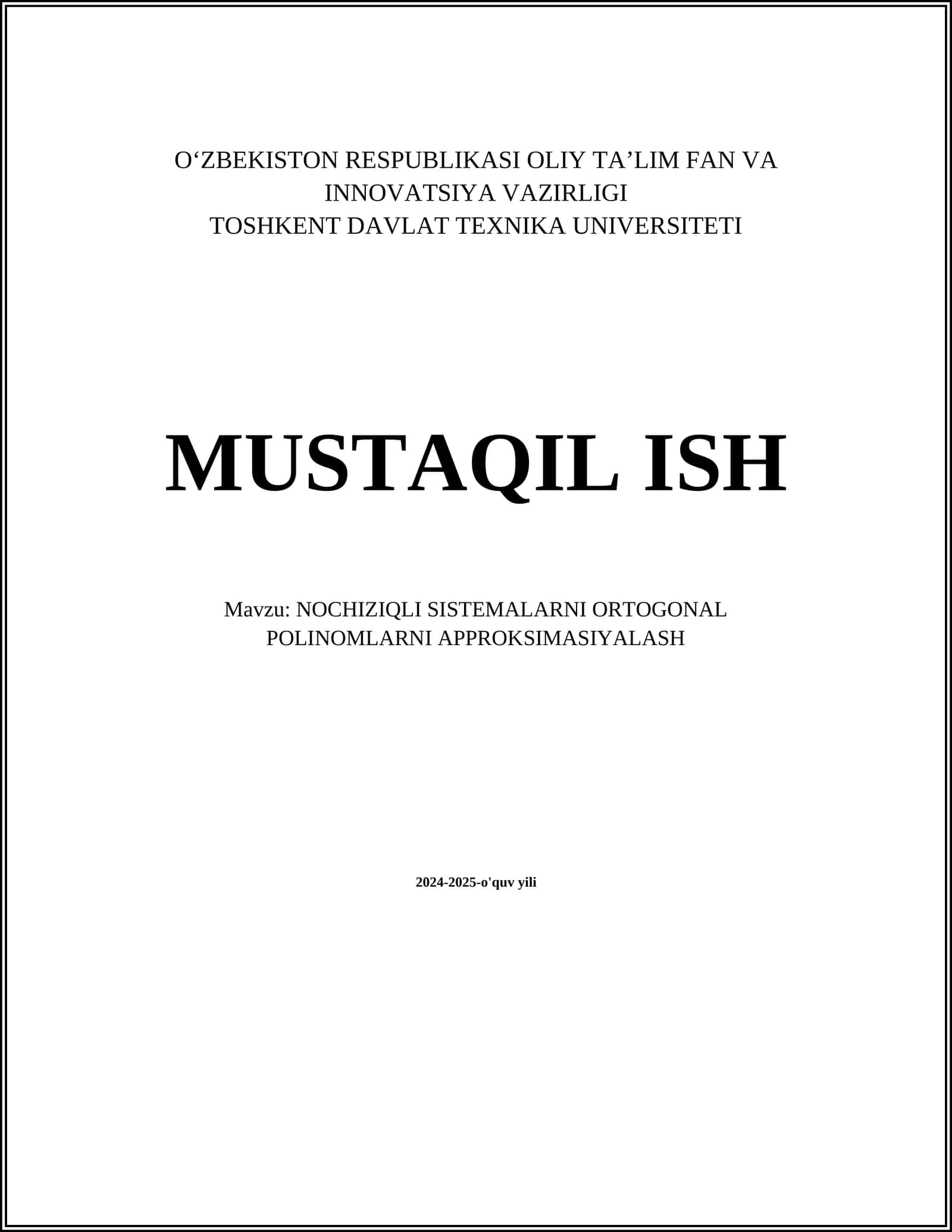Legendre polinomlari 1