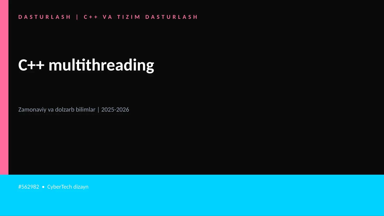 C++ multithreading 1