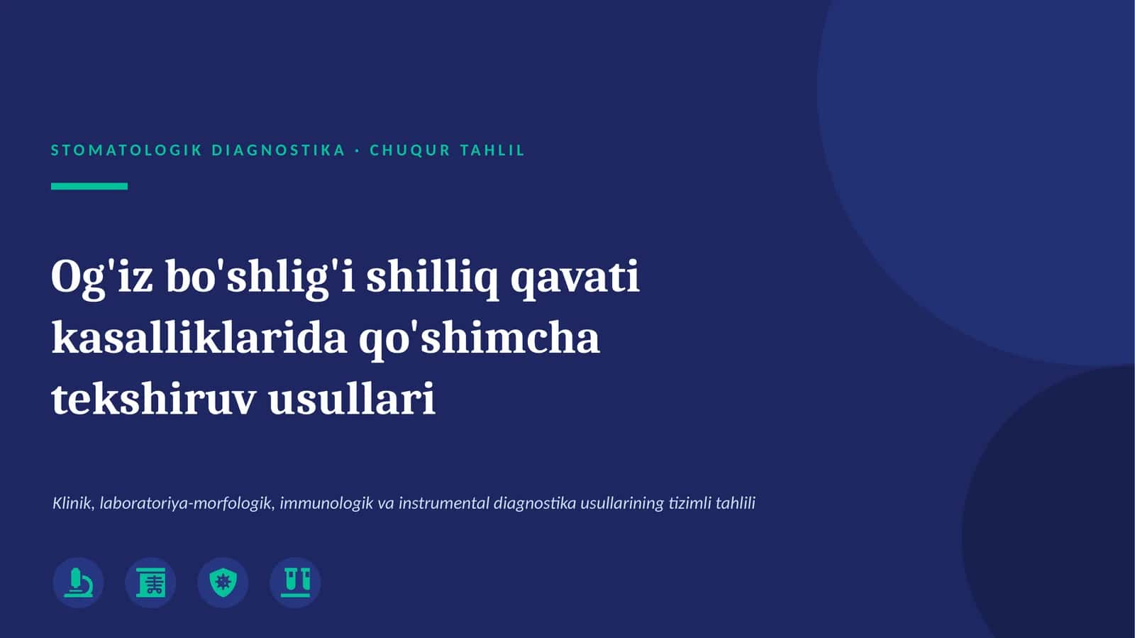 Ogʻiz boʻshligʻi shilliq qavatining gistologik tuzilishi 1