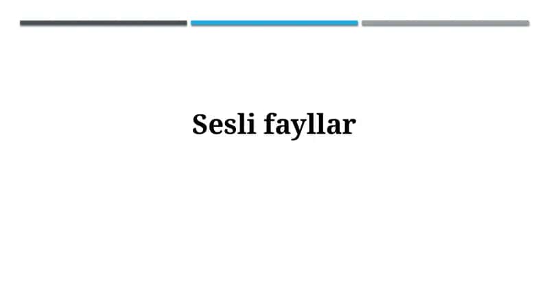 Audi fayllar 1