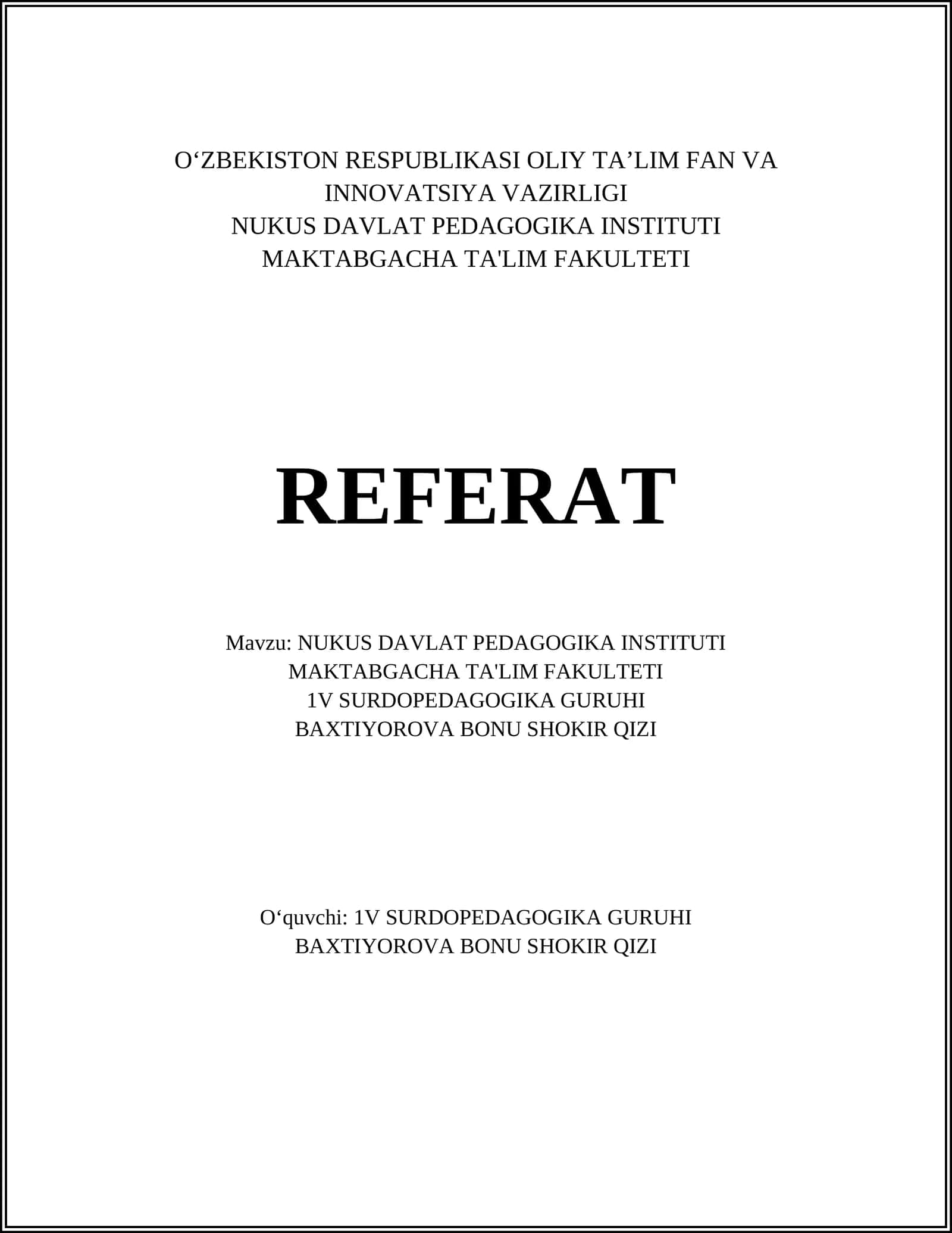 NUKUS DAVLAT PEDAGOGIKA INSTITUTI 1