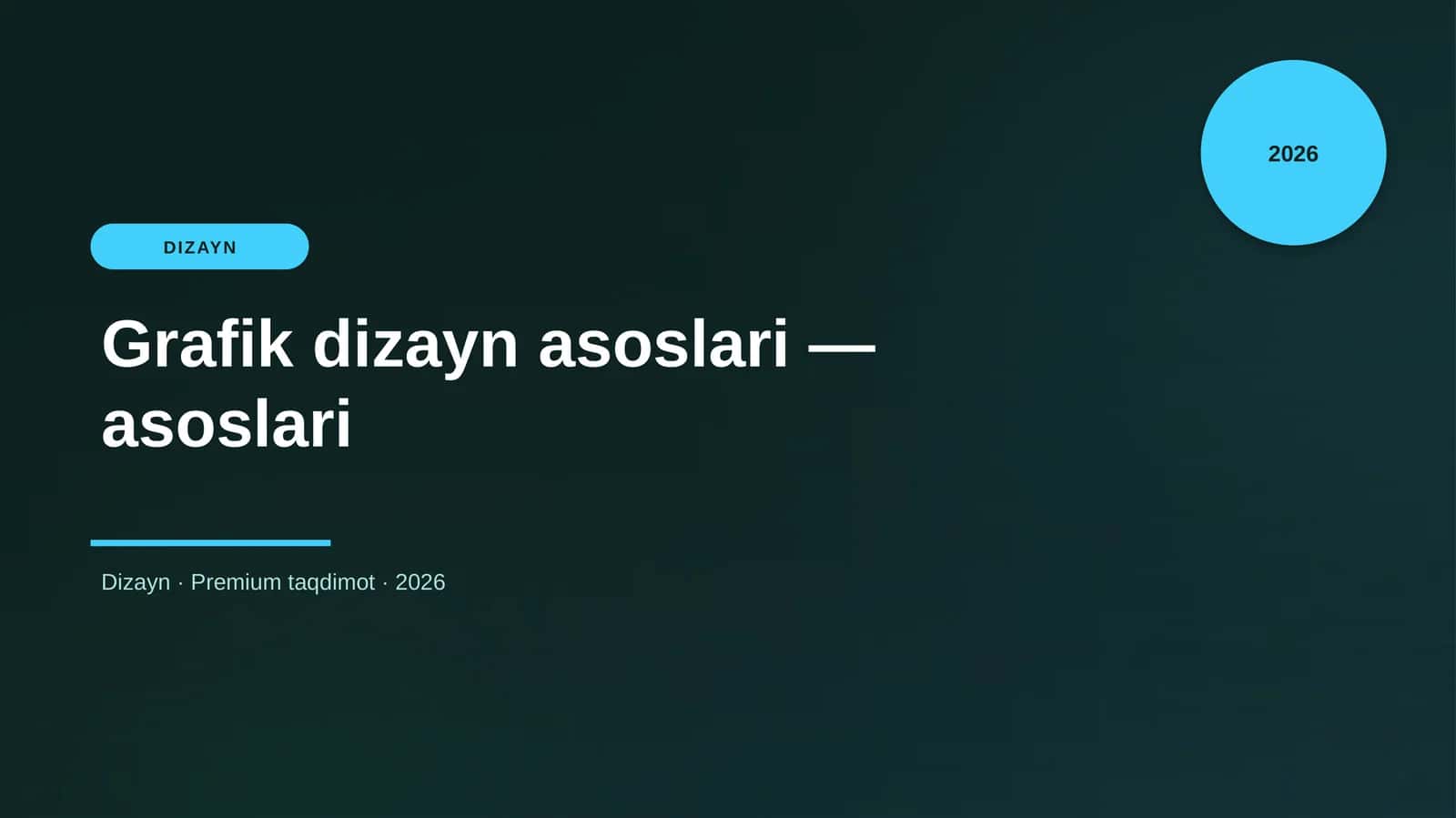Grafik dizayn asoslari — asoslari 1