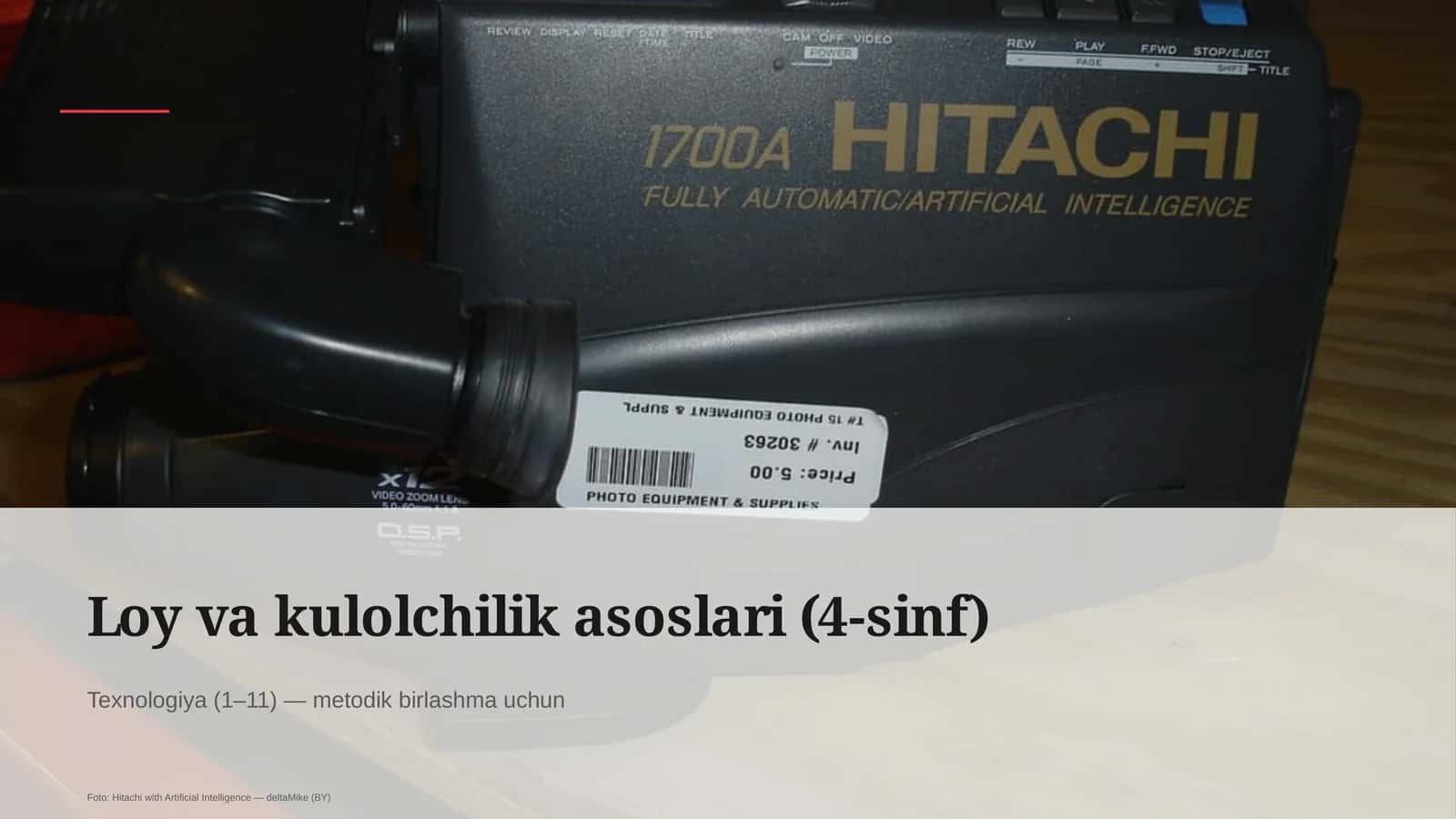 Loy va kulolchilik asoslari (4-sinf) 1