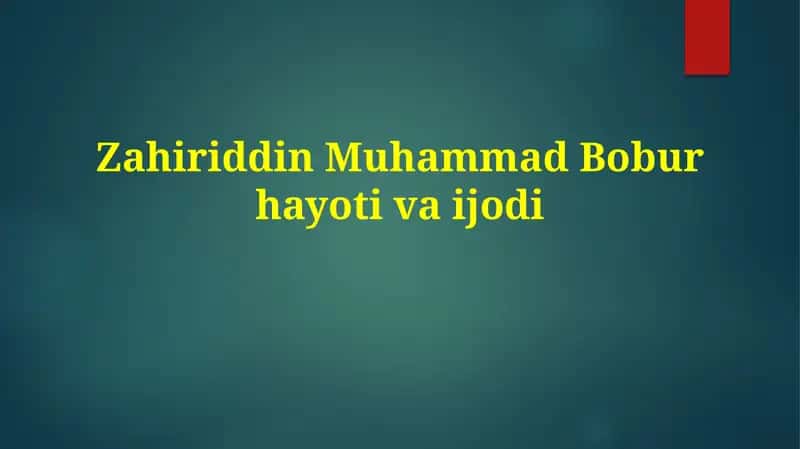 Zahiriddin Muhammad Bobur: Hayoti va Harbiy Faoliyati 1