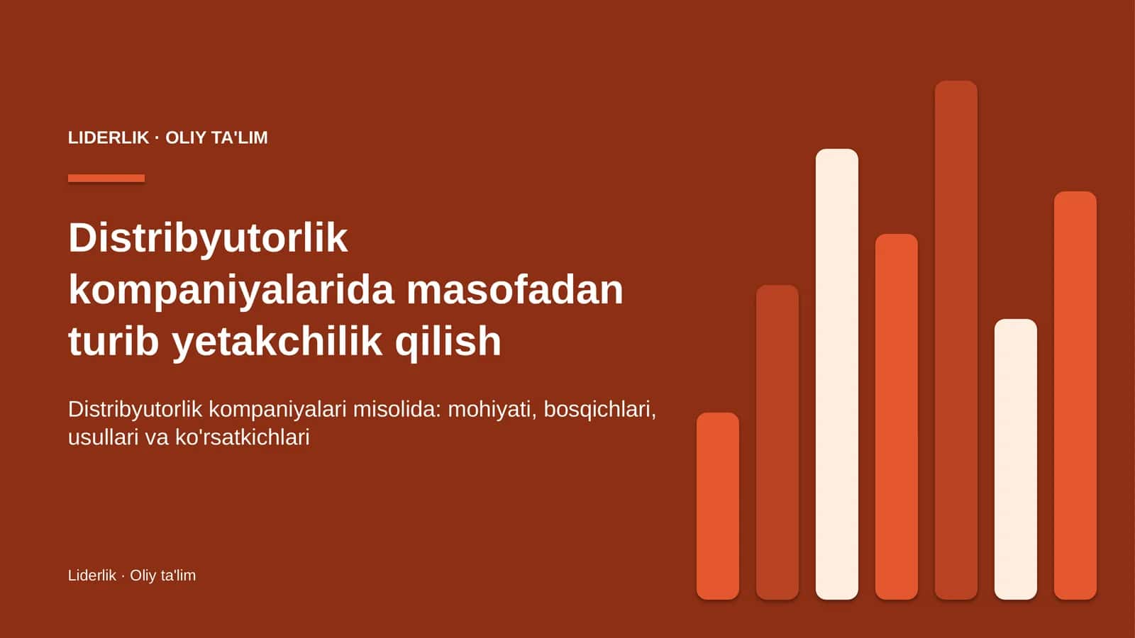 Distribyutorlik kompaniyalarida masofadan turib yetakchilik qilish 1