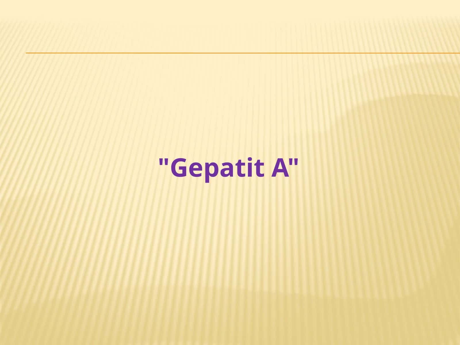 Gepatit A 1