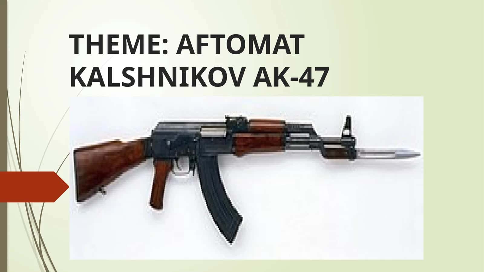 AFTOMAT KALSHNIKOV AK-47 1