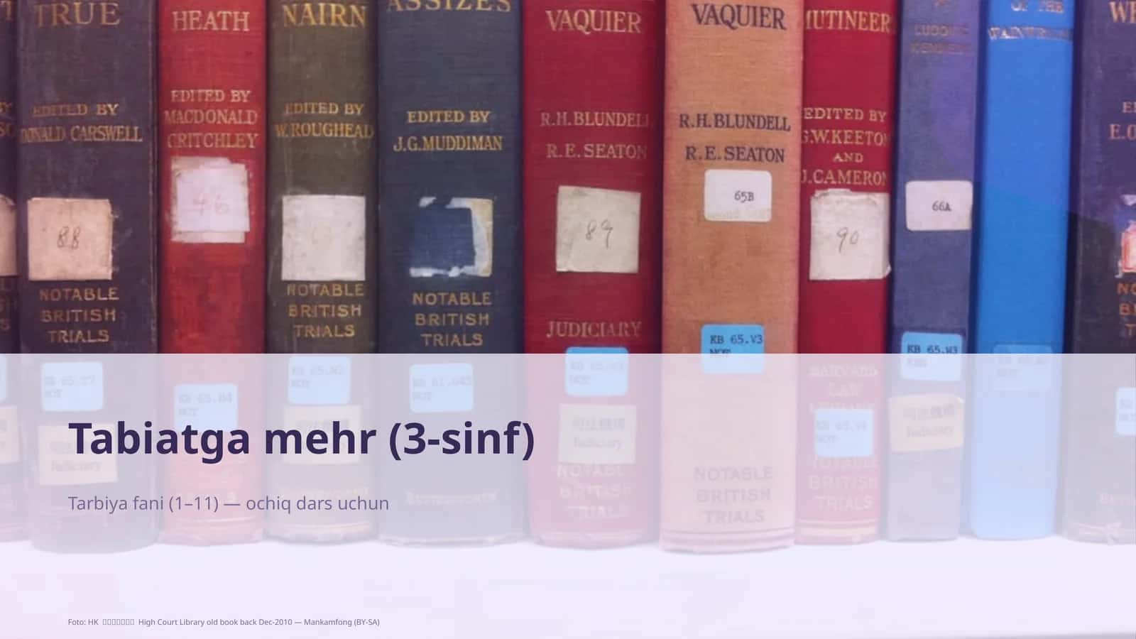 Tabiatga mehr (3-sinf) 1