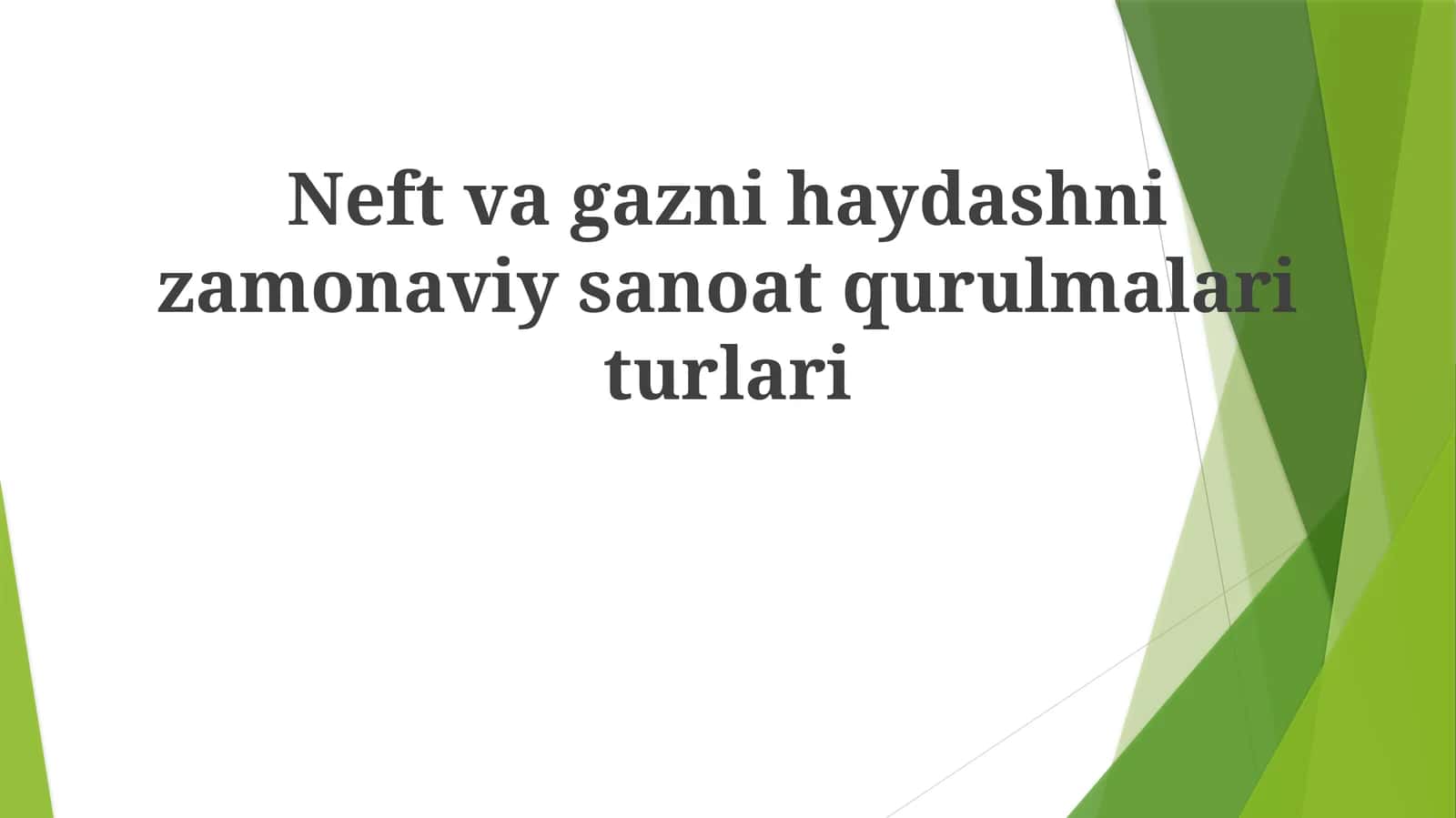 Neft va gazni qayta ishlashda qo'llaniladigan asbob-uskunalar 1