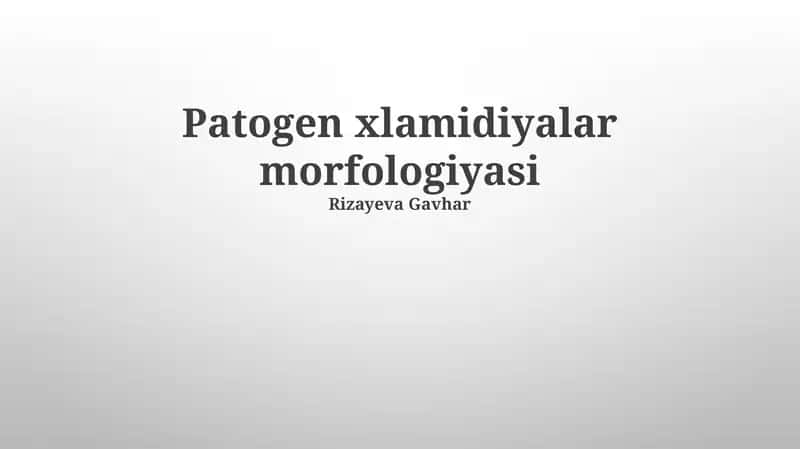 Xlamidiya morfologiyasining diagnostik ahamiyati 1